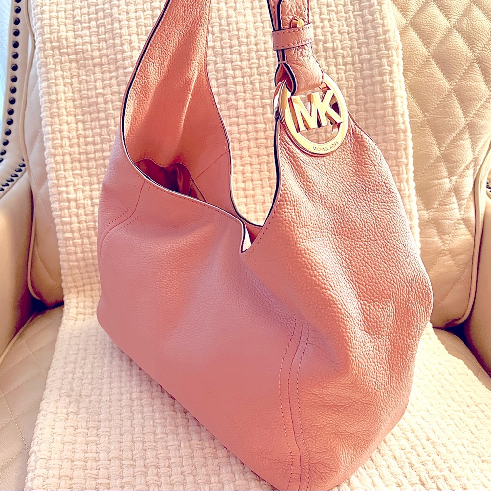 MK leather hobo bag